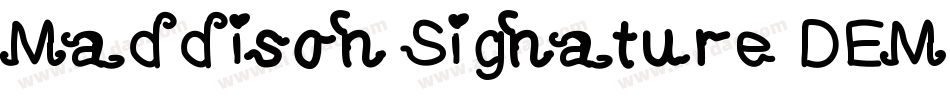 Maddison Signature DEMO字体转换